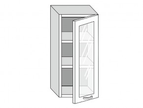 19.40.3 Шкаф настенный (h=913) на 400мм с 1-ой стекл. дверцей в Надыме - nadym.magazinmebel.ru | фото