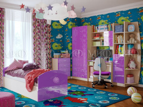 Детская комната Юниор-2 Фиолетовый металлик в Надыме - nadym.magazinmebel.ru | фото