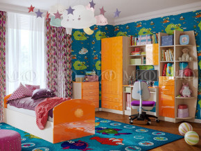 Детская комната Юниор-2 Оранжевый металлик в Надыме - nadym.magazinmebel.ru | фото