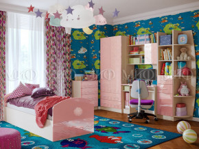 Детская комната Юниор-2 Розовый металлик в Надыме - nadym.magazinmebel.ru | фото