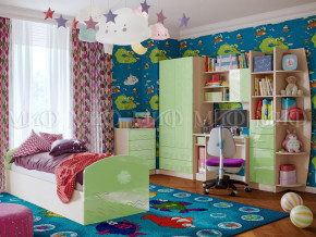Детская комната Юниор-2 Салатовый металлик в Надыме - nadym.magazinmebel.ru | фото