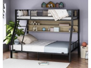 Двухъярусная кровать Гранада-1П 140 черный в Надыме - nadym.magazinmebel.ru | фото