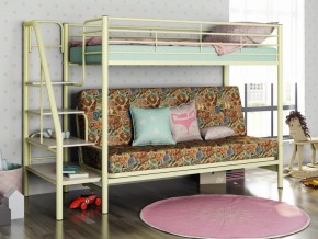 Двухъярусная кровать с диваном Мадлен 3 Слоновая кость-марки в Надыме - nadym.magazinmebel.ru | фото