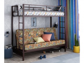 Двухъярусная кровать с диваном Мадлен Коричневая-марки в Надыме - nadym.magazinmebel.ru | фото - изображение 1
