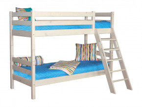Двухъярусная кровать Соня вариант 10 с наклонной лестницей белая в Надыме - nadym.magazinmebel.ru | фото - изображение 2