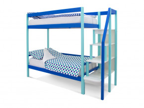 Двухъярусная кровать Svogen мятно-синий в Надыме - nadym.magazinmebel.ru | фото