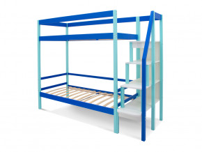 Двухъярусная кровать Svogen мятно-синий в Надыме - nadym.magazinmebel.ru | фото - изображение 2