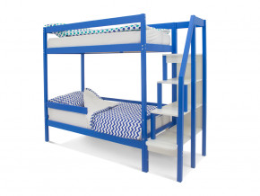 Двухъярусная кровать Svogen с бортиком синий в Надыме - nadym.magazinmebel.ru | фото - изображение 1