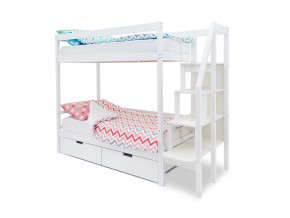 Двухъярусная кровать Svogen с ящиками белый в Надыме - nadym.magazinmebel.ru | фото - изображение 1