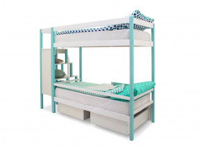 Двухъярусная кровать Svogen с ящиками мятно-белый в Надыме - nadym.magazinmebel.ru | фото - изображение 5