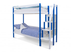 Двухъярусная кровать Svogen сине-белый в Надыме - nadym.magazinmebel.ru | фото - изображение 1