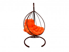 Кокон Капля без ротанга оранжевая подушка в Надыме - nadym.magazinmebel.ru | фото