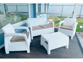 Комплект уличной мебели Yalta Terrace Set белый в Надыме - nadym.magazinmebel.ru | фото