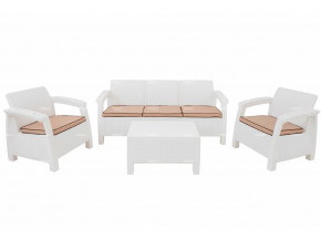 Комплект уличной мебели Yalta Terrace Triple Set белый в Надыме - nadym.magazinmebel.ru | фото - изображение 1
