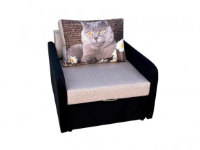 Кресло кровать Канзасик с подлокотниками кот с ромашками-2 в Надыме - nadym.magazinmebel.ru | фото - изображение 1