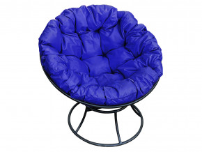 Кресло Папасан без ротанга синяя подушка в Надыме - nadym.magazinmebel.ru | фото