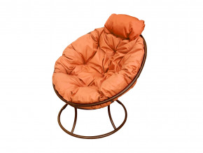 Кресло Папасан мини без ротанга оранжевая подушка в Надыме - nadym.magazinmebel.ru | фото - изображение 1