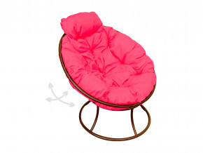 Кресло Папасан мини пружинка без ротанга розовая подушка в Надыме - nadym.magazinmebel.ru | фото