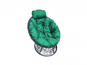 Кресло Папасан мини с ротангом зелёная подушка в Надыме - nadym.magazinmebel.ru | фото - изображение 1