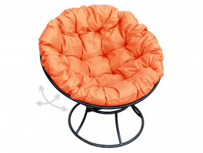 Кресло Папасан пружинка без ротанга оранжевая подушка в Надыме - nadym.magazinmebel.ru | фото
