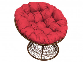Кресло Папасан с ротангом красная подушка в Надыме - nadym.magazinmebel.ru | фото - изображение 1