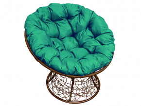 Кресло Папасан с ротангом зелёная подушка в Надыме - nadym.magazinmebel.ru | фото