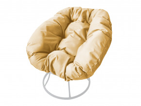 Кресло Пончик без ротанга бежевая подушка в Надыме - nadym.magazinmebel.ru | фото - изображение 1