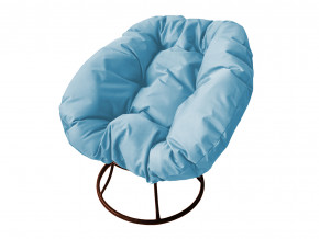 Кресло Пончик без ротанга голубая подушка в Надыме - nadym.magazinmebel.ru | фото