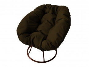 Кресло Пончик без ротанга коричневая подушка в Надыме - nadym.magazinmebel.ru | фото