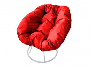 Кресло Пончик без ротанга красная подушка в Надыме - nadym.magazinmebel.ru | фото