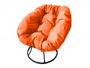 Кресло Пончик без ротанга оранжевая подушка в Надыме - nadym.magazinmebel.ru | фото
