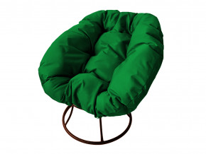 Кресло Пончик без ротанга зелёная подушка в Надыме - nadym.magazinmebel.ru | фото