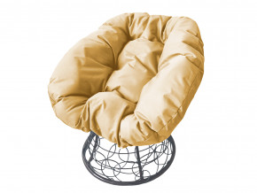 Кресло Пончик с ротангом бежевая подушка в Надыме - nadym.magazinmebel.ru | фото