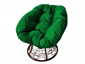 Кресло Пончик с ротангом зелёная подушка в Надыме - nadym.magazinmebel.ru | фото - изображение 1