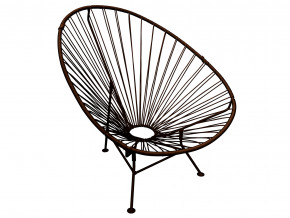 Кресло Ракушка с ротангом коричневый в Надыме - nadym.magazinmebel.ru | фото