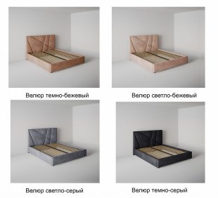 Кровать Геометрия 2.0 м с подъемным механизмом в Надыме - nadym.magazinmebel.ru | фото - изображение 2