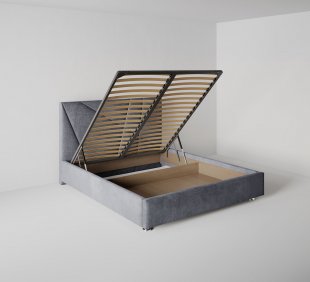 Кровать Геометрия 2.0 м с подъемным механизмом в Надыме - nadym.magazinmebel.ru | фото - изображение 3