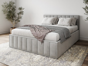 Кровать 1400 Лана серый велюр в Надыме - nadym.magazinmebel.ru | фото