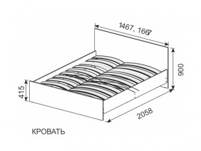 Кровать 1600х2000 ортопедическое основание в Надыме - nadym.magazinmebel.ru | фото