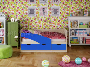 Кровать Бабочки 1600 Синий в Надыме - nadym.magazinmebel.ru | фото - изображение 1