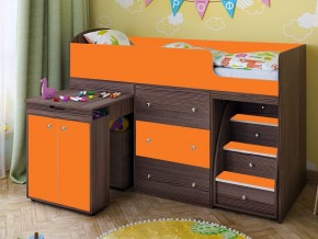 Кровать чердак Малыш 70х160 бодега-оранжевый в Надыме - nadym.magazinmebel.ru | фото - изображение 1