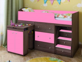 Кровать чердак Малыш 80х180 бодега-розовый в Надыме - nadym.magazinmebel.ru | фото - изображение 1