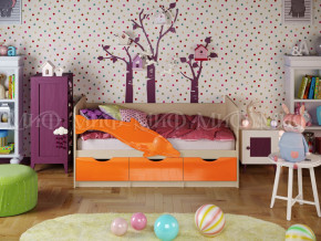 Кровать Дельфин-1 1600 Оранжевый металлик в Надыме - nadym.magazinmebel.ru | фото