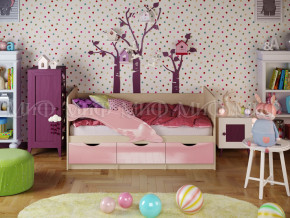 Кровать Дельфин-1 1600 Розовый металлик в Надыме - nadym.magazinmebel.ru | фото