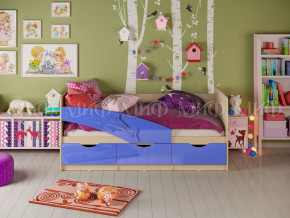 Кровать Дельфин 1600 Синий металлик в Надыме - nadym.magazinmebel.ru | фото
