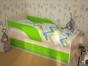 Кровать детская Максимка млечный дуб-лайм в Надыме - nadym.magazinmebel.ru | фото