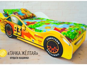 Кровать детская машина Тачка Желтая в Надыме - nadym.magazinmebel.ru | фото - изображение 1