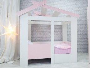 Кровать детская Теремок без ящика розовая в Надыме - nadym.magazinmebel.ru | фото