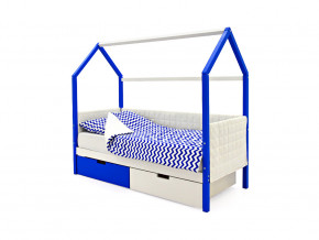 Кровать-домик мягкий Svogen с ящиками сине-белый в Надыме - nadym.magazinmebel.ru | фото - изображение 1