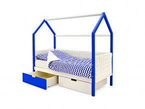 Кровать-домик мягкий Svogen с ящиками сине-белый в Надыме - nadym.magazinmebel.ru | фото - изображение 3